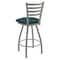 Holland Bar Stool Co 25" Swivel Counter Stool, Nickel Finish, Graph Tidal Seat X410 - alternate 4